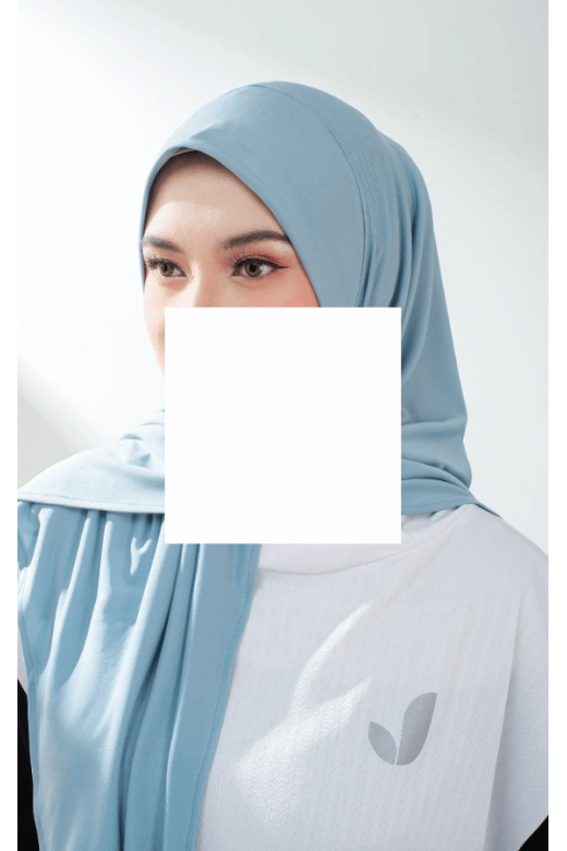 Segitiga Instan Oval Kania Dusty Blue